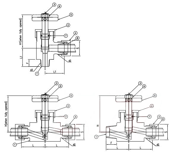 JIS F7379 Marine Stop Valve with Bite Joint